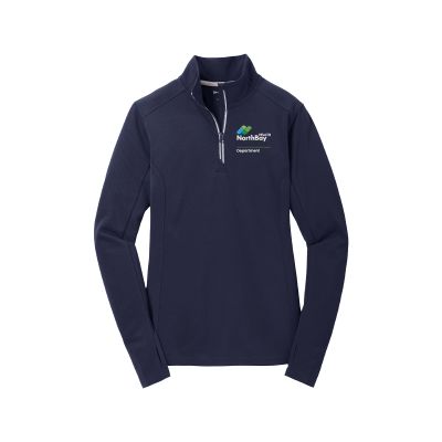 Ladies Sport-Wick Textured 1/4-Zip Pullover